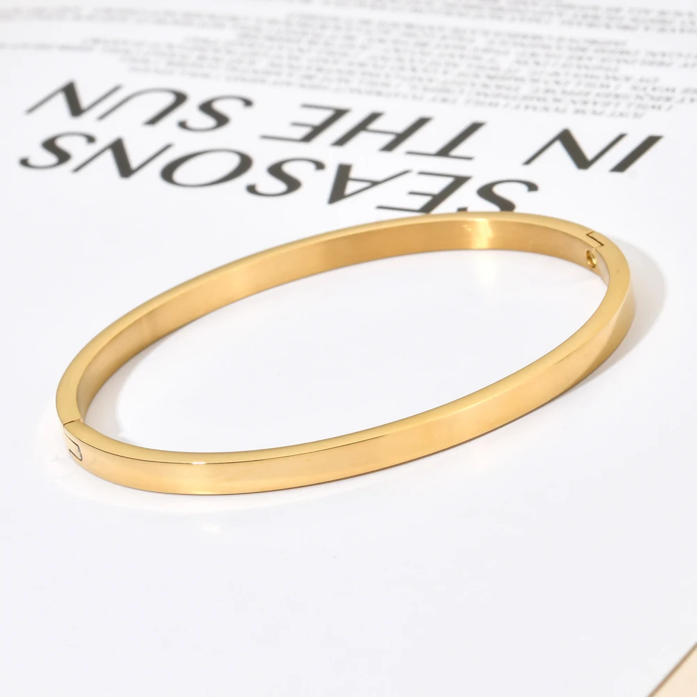 ZMZY Boho Opening Stainless Steel Bracelet Fashion Bracelets For Women Bracelet Men Titanium Steel Bangles Jewelry Accessories - Image 2