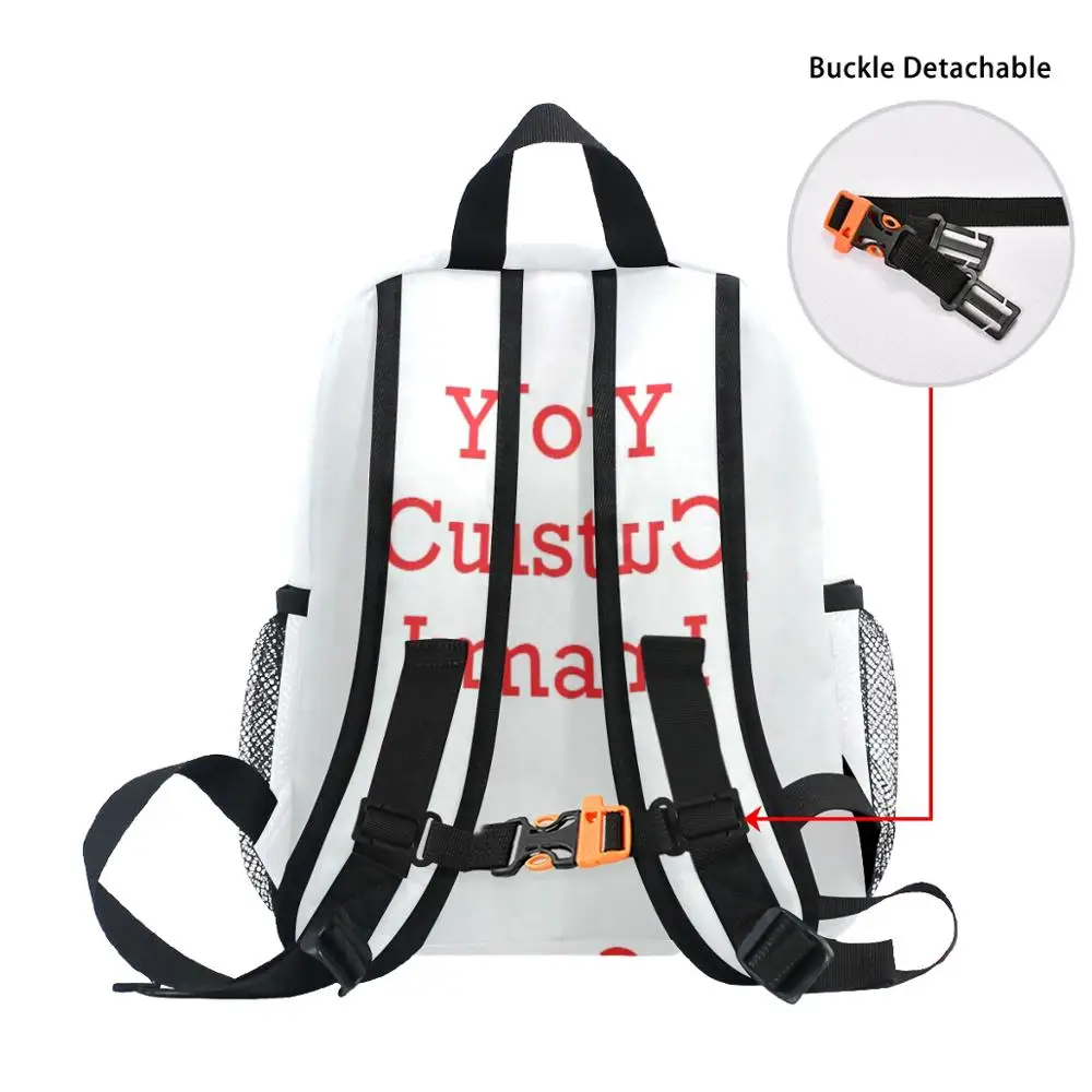 ALAZA Customize Your Logo Name Image Toddlers Backpack Cartoon Children School Bags Baby Kindergarten Backpack Kids Gift Bags