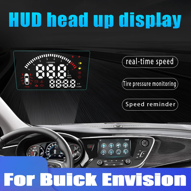 Car Head Up Display HUD For Buick Envision 2014 2015 2016 2017 2018 2019 Electronic speedometer Overspeed Alert Alarm Detector Car Head Up Display HUD For Buick Envision 2014 2015 2016 2017 2018 2019 Electronic speedometer Overspeed Alert Alarm Detector