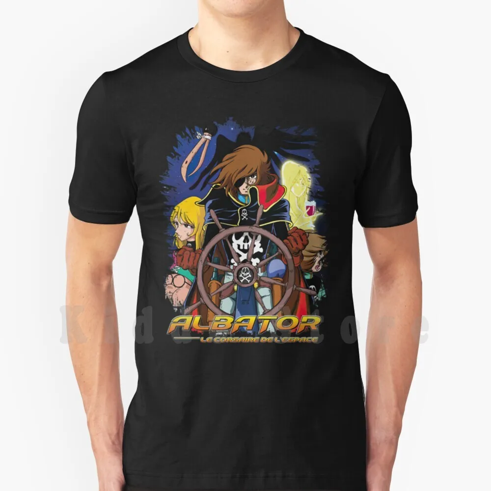 Captain Harlock Captain Harlock T Shirt Print For Men Cotton New Cool Tee Albator Captain Harlock Atlantis Arcadia