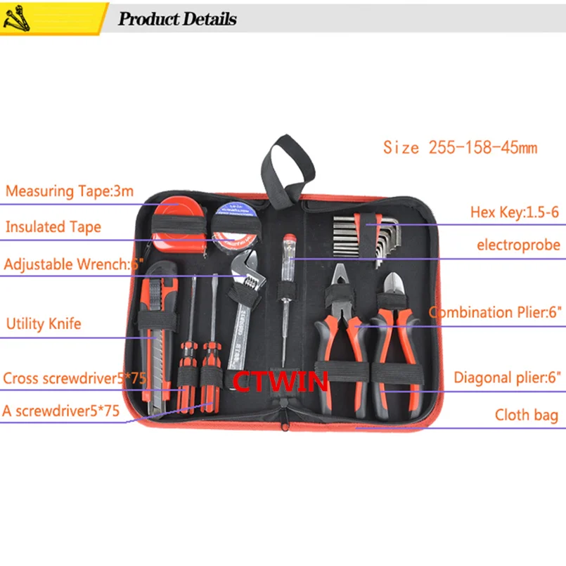 Convient Tools for Home Portable Electric Drill Bit Sharpener Corundum Grinding Tool with Mini Spanner Orange