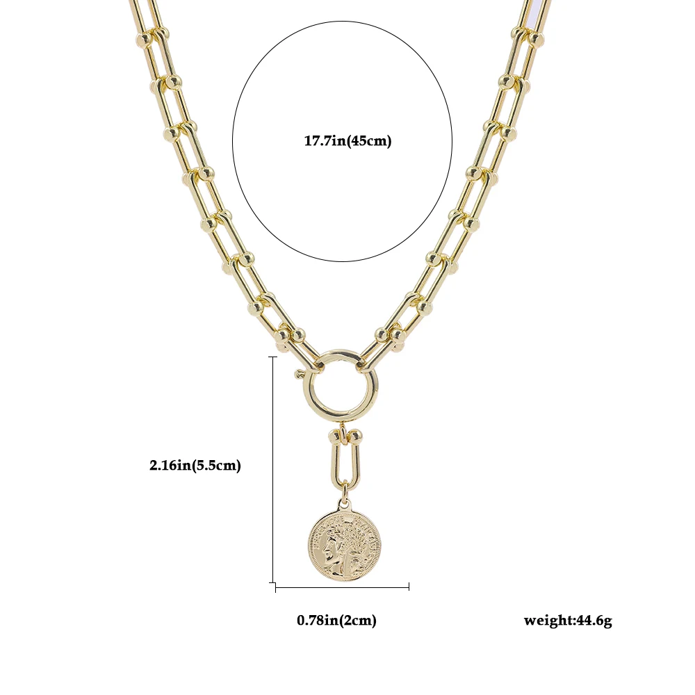 Punk Gothtic U Shape Thick Chain Choker 