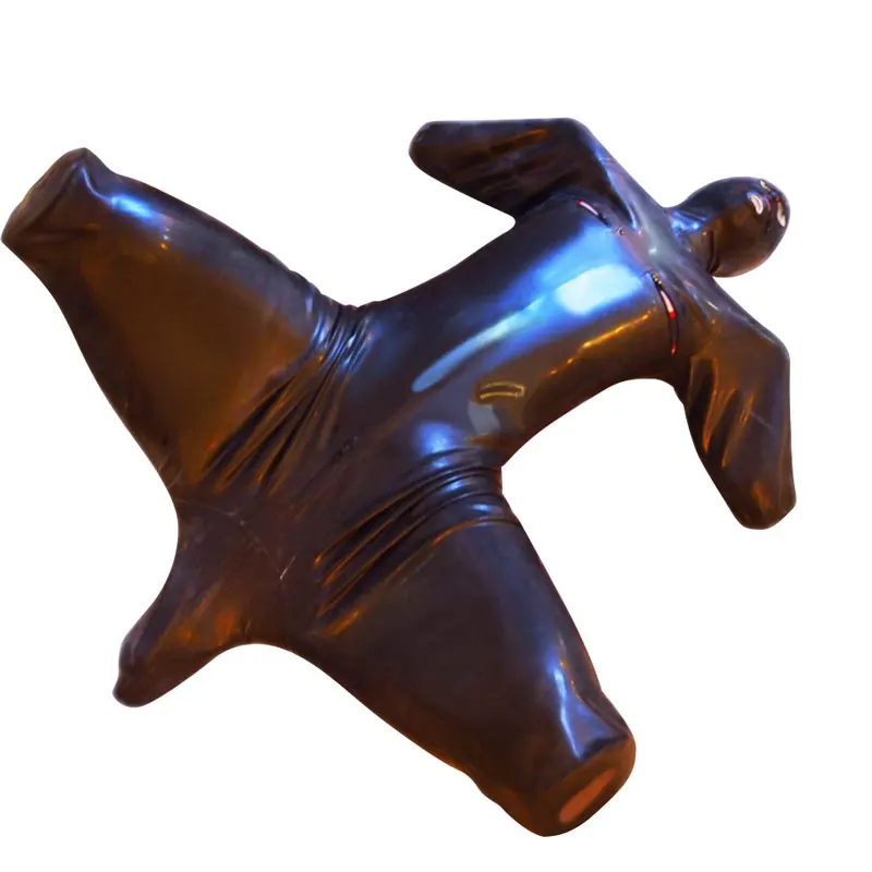Sexy Men Full Body Cover Bodysuit Faux Leather Jumpsuit Gay Costume Sexy lingerie Latex DS stage Erotic Tight Gay Wear F59