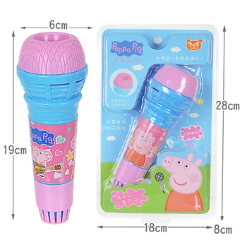 

Peppa Pig Children's Microphone Singing Machine Electronic Musical Instrument Music Baby Microphones Toys Gift for Kid