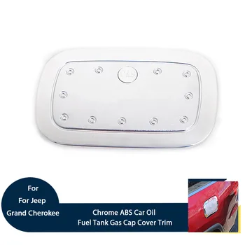 

Car Exterior Newest Oil Fuel Tank Gas Cap Decoration Cover Trim Fit For Jeep Grand Cherokee 2014 ABS 1PCS Chrome Styling