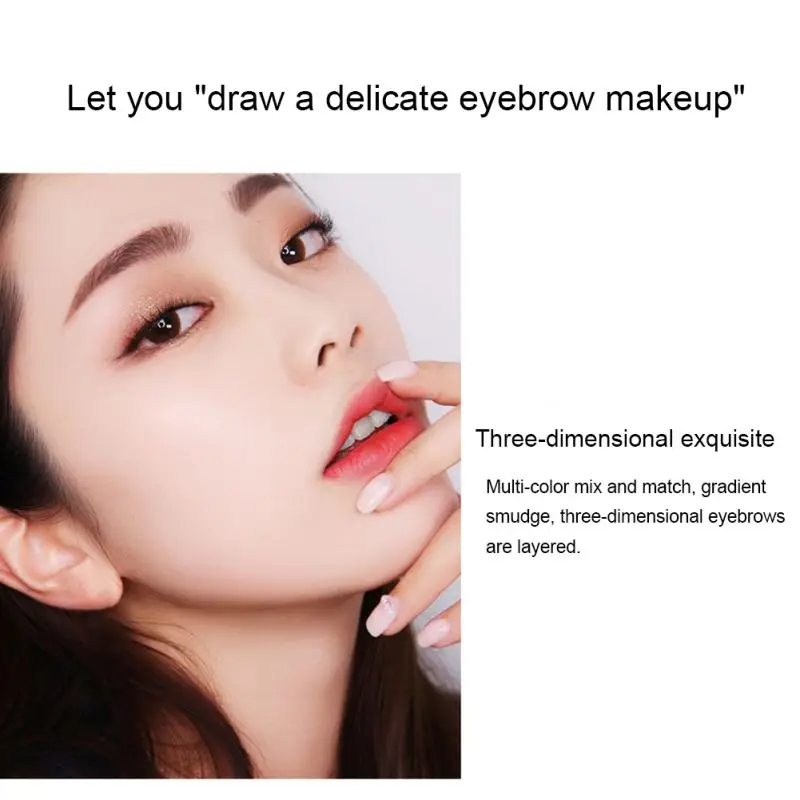 2 Цвета Палитра пудры для бровей стойкая водостойкая легко окрашиваемая удобная и дышащая стильная простота сияющая как звезда