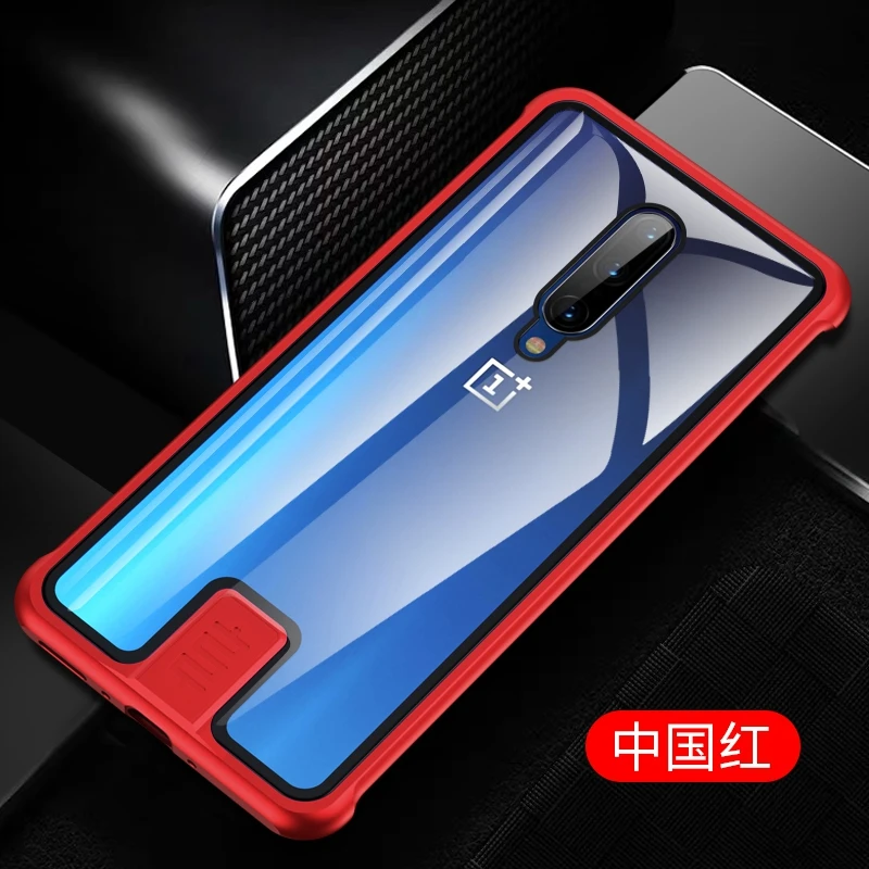 Чехол Beyour из закаленного стекла для Oneplus 7 Pro, чехол s, противоударный металлический бампер, чехол для Oneplus 6 T, чехол для мобильного телефона - Цвет: Красный