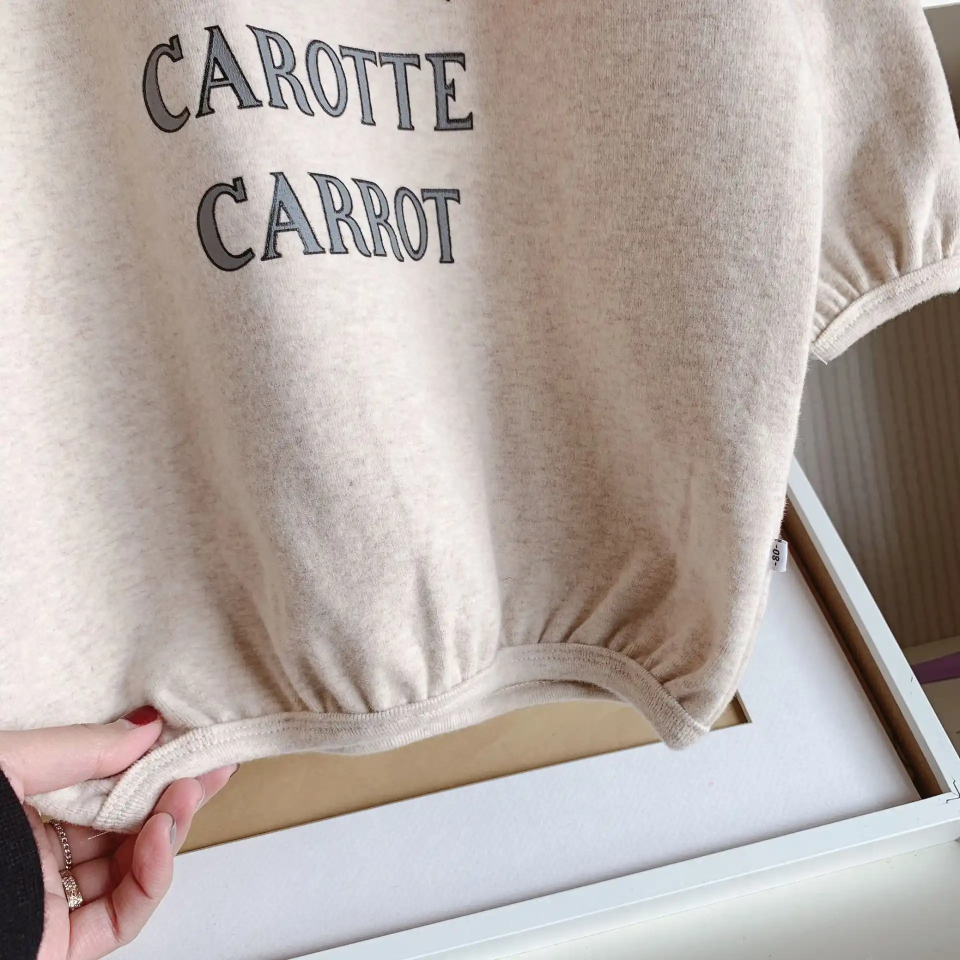 新着かわいい女の子carotteニンジンプリントロングパーカー綿 100 春長袖tシャツドレス パーカー スウェット Aliexpress