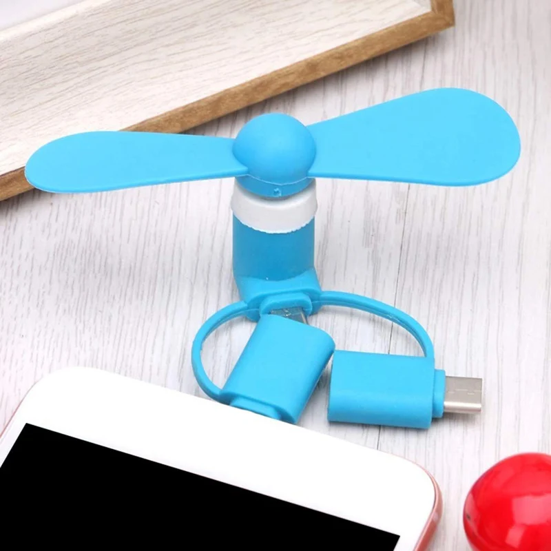 Мини USB вентилятор 3 в 1 USB гаджет портативный для Android OTG Micro type-c для iPhone 5 6S 7 Plus 8 X XS электронные умные гаджеты