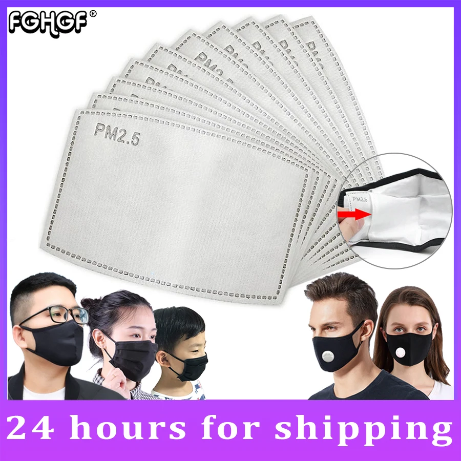 

100/10pcs Disposable Filter Mask gasket Kid Adult Face Mouth Mask Respirator PM25 Suitable for N95 KN95 KF94 ffp3 2 1 face Masks