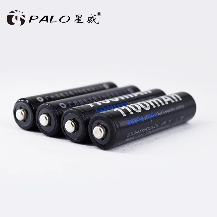 PALO светодиодный светильник умное зарядное устройство для Ni-MH NI-CD AA/AAA/li-ion 9V 6F22 аккумуляторные батареи+ 8 шт. AAA 1100mAh заряжаемая батарея