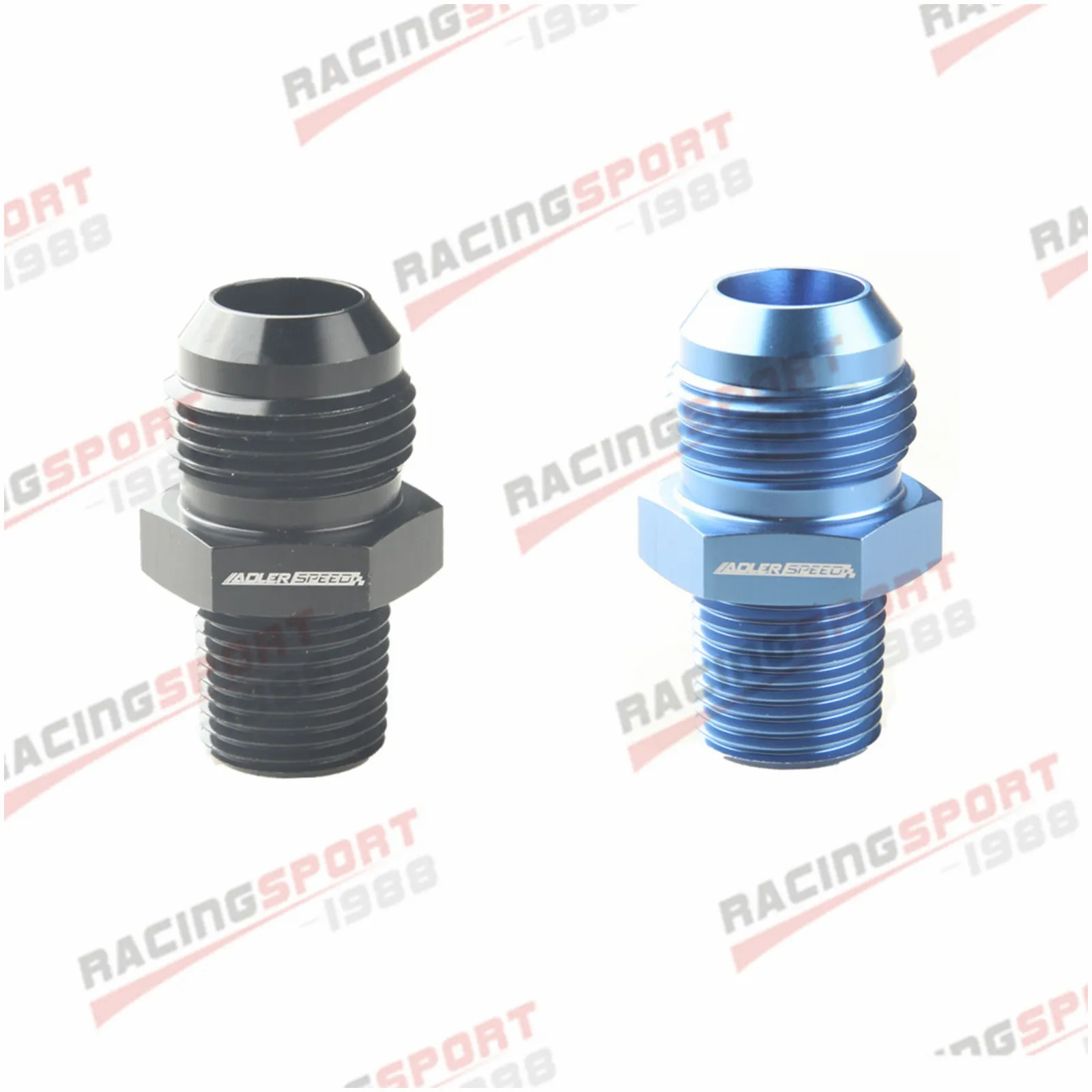 ADLERSPEED AN-12 AN12 12AN Male к 1/2 ''NPT алюминиевый прямой фитинг адаптер черный/синий |