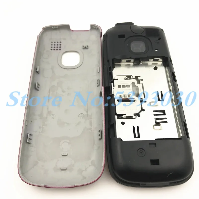 10 шт./лот, чехол для Nokia C2 C2-00, полный комплект, корпус для мобильного телефона, крышка батареи, дверная рама с английской клавиатурой