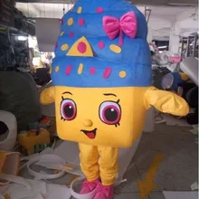 Высокое качество мороженое талисман мультфильм кукла представление на Хэллоуин реквизит платье Новая фабрика