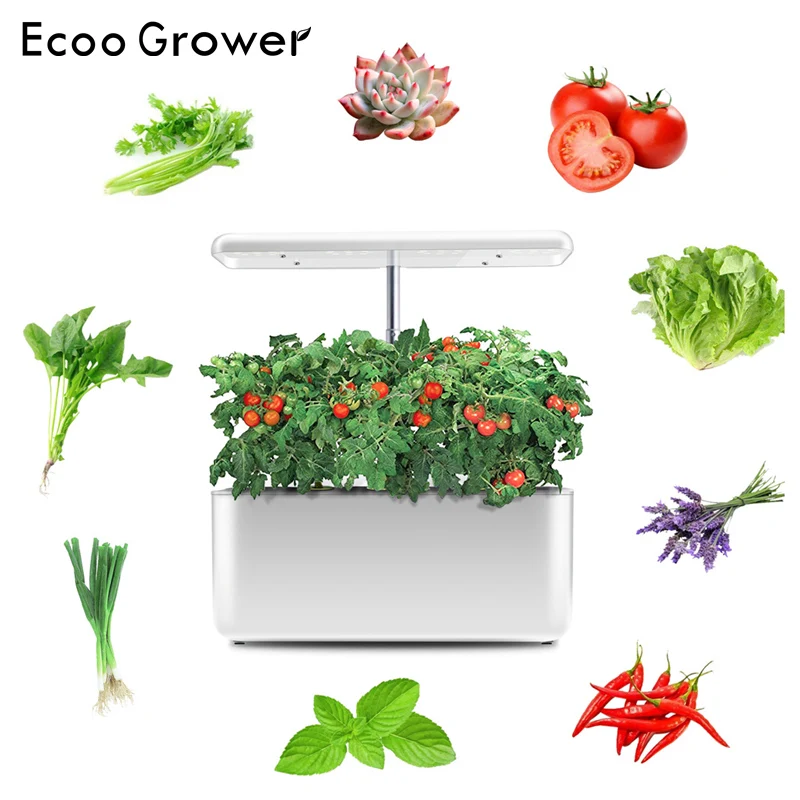 Ecoo садовод умная Гидропоника Groweing система гидропоники коробка Крытый сад полный спектр растительный светильник