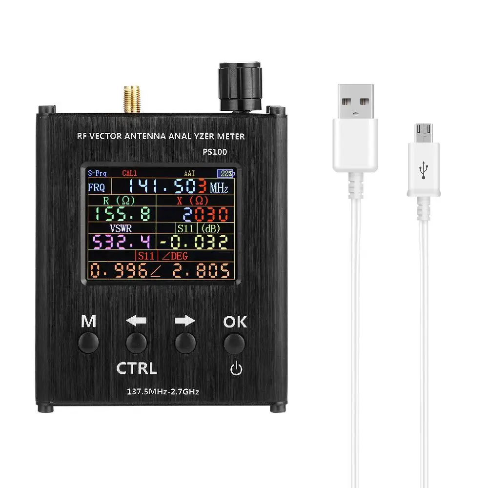 

Litake N1201SA 137.5MHz-2.7GHZ Antenna Analyzer Meter Tester Radio UV RF Impedance