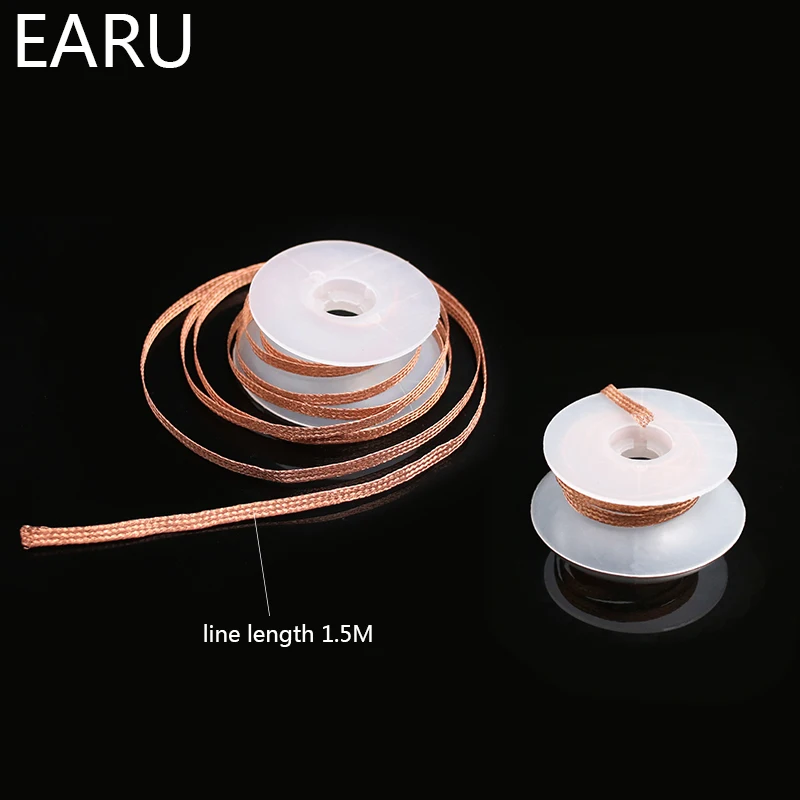 huntsman welding hood 1.5mm 2mm 2.5mm 3mm 3.5mm Width 1.5M Length Desoldering Braid Welding Solder Remover Wick Wire Lead Cord Flux BGA Repair Tool harbor freight welding wire
