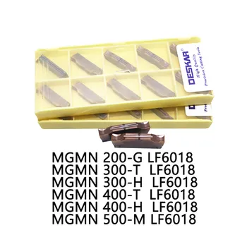 

10 pcs DESKAR MGMN200-G LF6018 300-T 300-H 400-T 400-H 500-M LF6018 for stainless steel CNC lathe for grooving to carbide inser