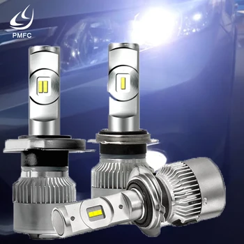 

PMFC Headlamp 12V Lights LED Car Headlight H7 H4 H11/H8 H1 9005/HB3 9006/HB4 Real 50W 7600Lm/Pair Turbo Fan Bulbs CSP