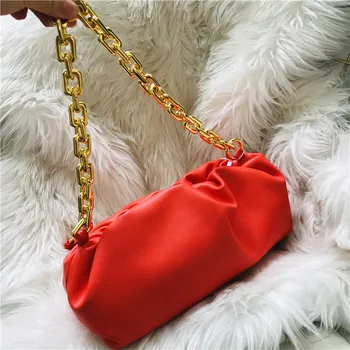 

Fashion Cloud Bag Chain Shoulder Bag Female 2020 New Female Bag Soft Leather Atmospheric Dumpling Bag