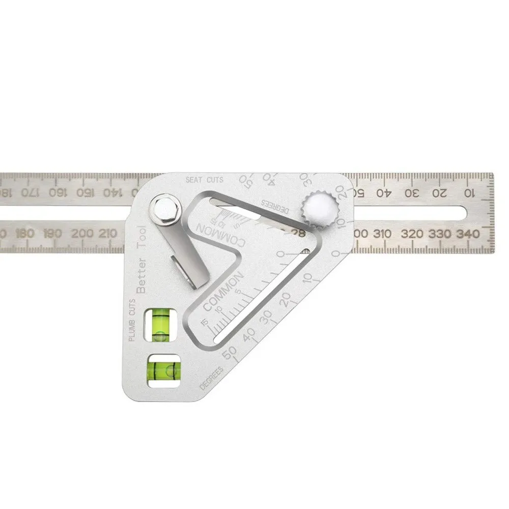 Revolutionary Carpentry Multi-functional Multi-angle Measuring Ruler Tool xkj 