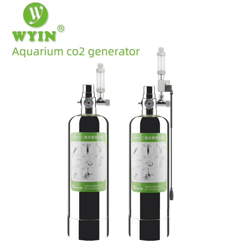 

ZRDR Aquarium DIY CO2 Generator System Kit With Pressure Air Flow Adjustment Water Plant Fish Aquarium ValveDiffuserThe reaction