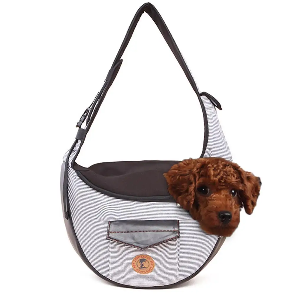 Контейнер для переноски домашнего животного-кошки собака переносная сумка дышащая щенок дорожные сумки на плечо - Цвет: Gray