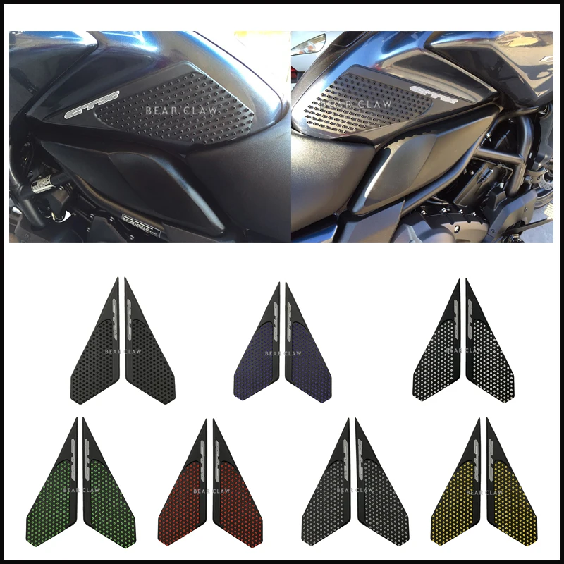 Di Alta Qualità Carro Armato Del Motociclo Di Trazione Laterale Pad Fuel Gas Ginocchio Grip Della Decalcomania Per Honda Ctx 700N Ctx 1300
