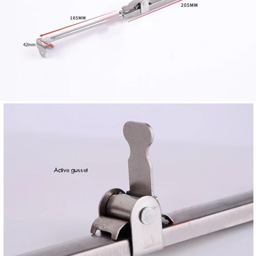 Description Picture 3 of itemWindow Security Bar Casement Window Stay Stainless Steel Security Window Latches Lock Adjustable Telescoping Wind Brace