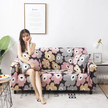 

Elastic Stretch Sofa Cover 1/2/3/4 Seater Sof Slipcover Couch Covers for Universal Sofas Livingroom Sectional L Shaped Slipcover