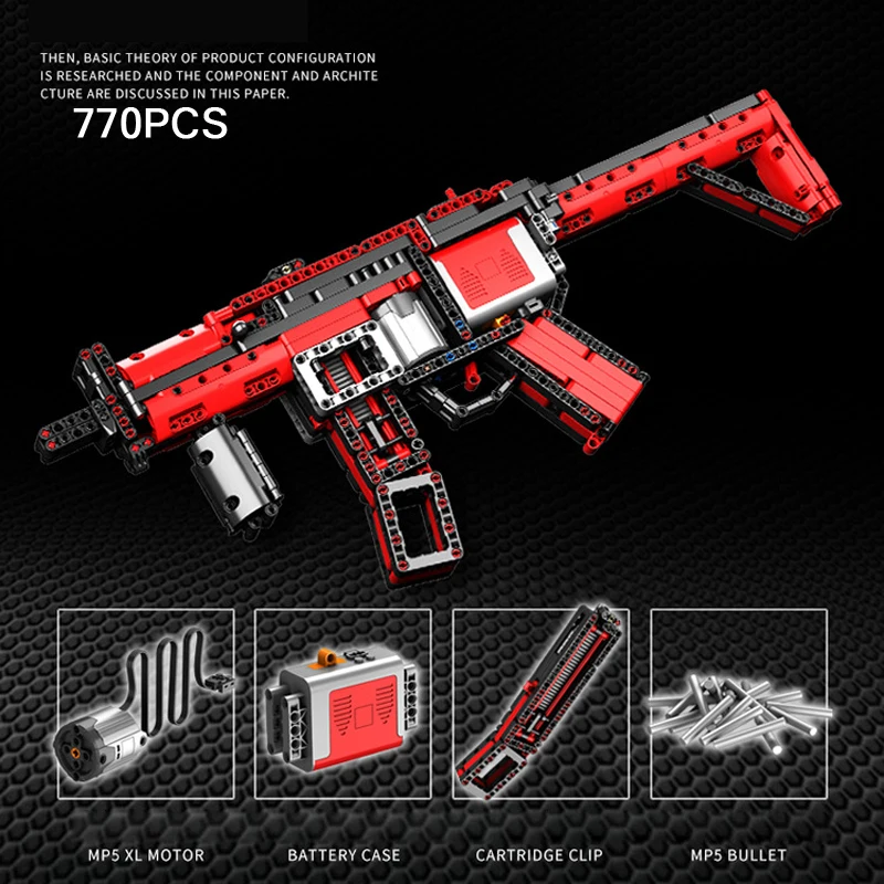 Прохладный Современное военное оружие строительный блок HK mp5 автоматы блоки для