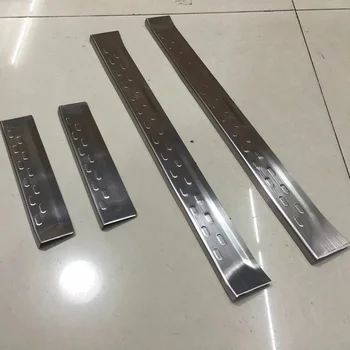 

For Mazda 2 Demio 2014-2018 DJ DL Hatchback Car Stainless Steel Slim Door Sill Scuff Plate Cover Trim Guards Styling Accessories