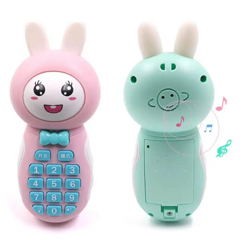 

Baby Mobile Phone Early Educational Learning Toys Music Sound Machine Toy For Children Cartoon Storytelling Telephone Cellphone