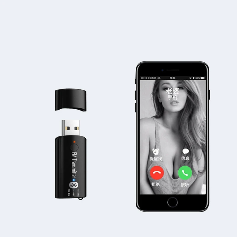 2 в 1 автомобильный беспроводной Bluetooth 5,0 передатчик приемник адаптер стерео аудио адаптер Fm аудио передача с 3,5 мм аудио кабина