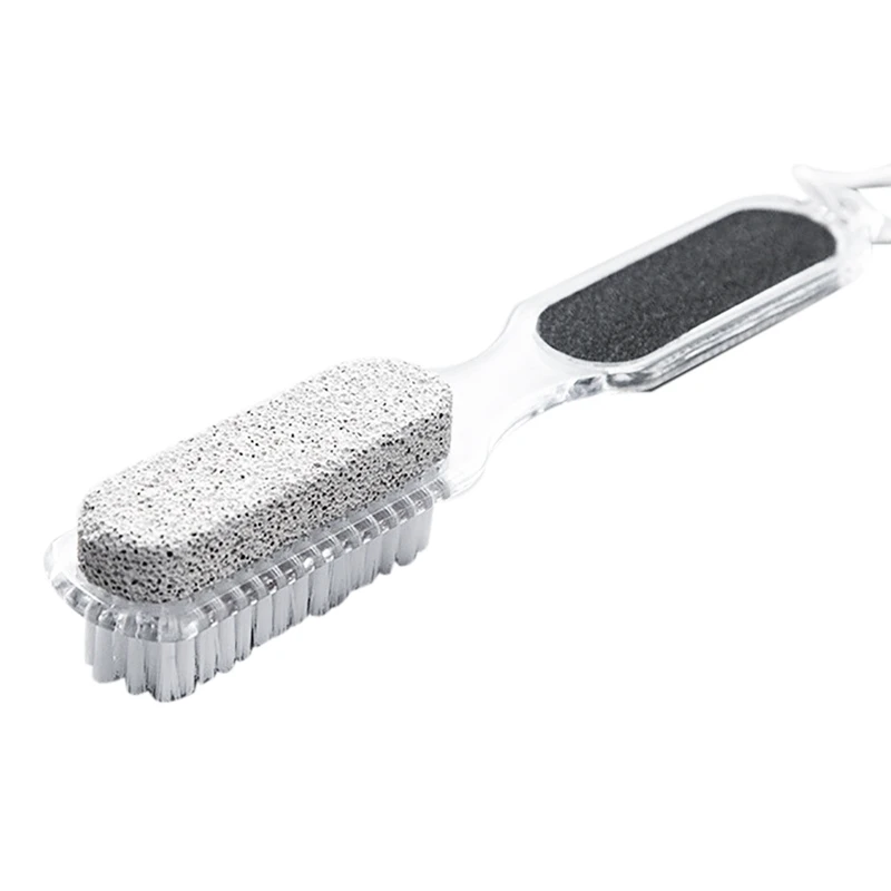 

Home Foot Pumice Stone 4 In 1 Stone Dead Skin Remover Brush Pedicure Grinding Double Head Cleaning Brush - Janitorial & Sanita