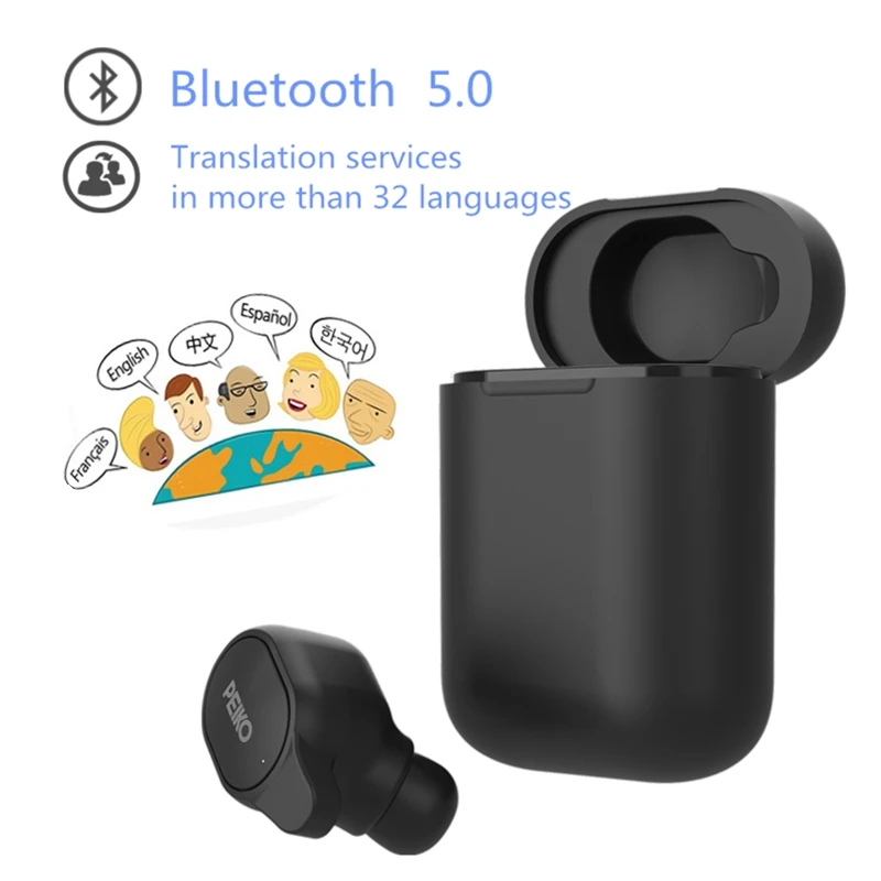 

Smart AI group translation Wireless Earphone 32 Languages Intelligent Dual Mode Bluetooth 5.0 Headset for phones support Siri