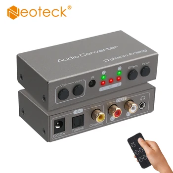 

Neoteck Digital to Analog Audio Converter with Remote Toslink Coaxial Optical to RCA R/L AUX 3.5mm Jack with 3 Audio Modes