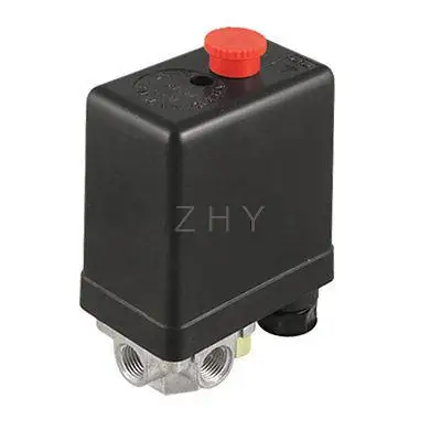 

AC 240V 15A NC Air Compressor Pressure Switch Control Valve 4 Ports 175 PSI