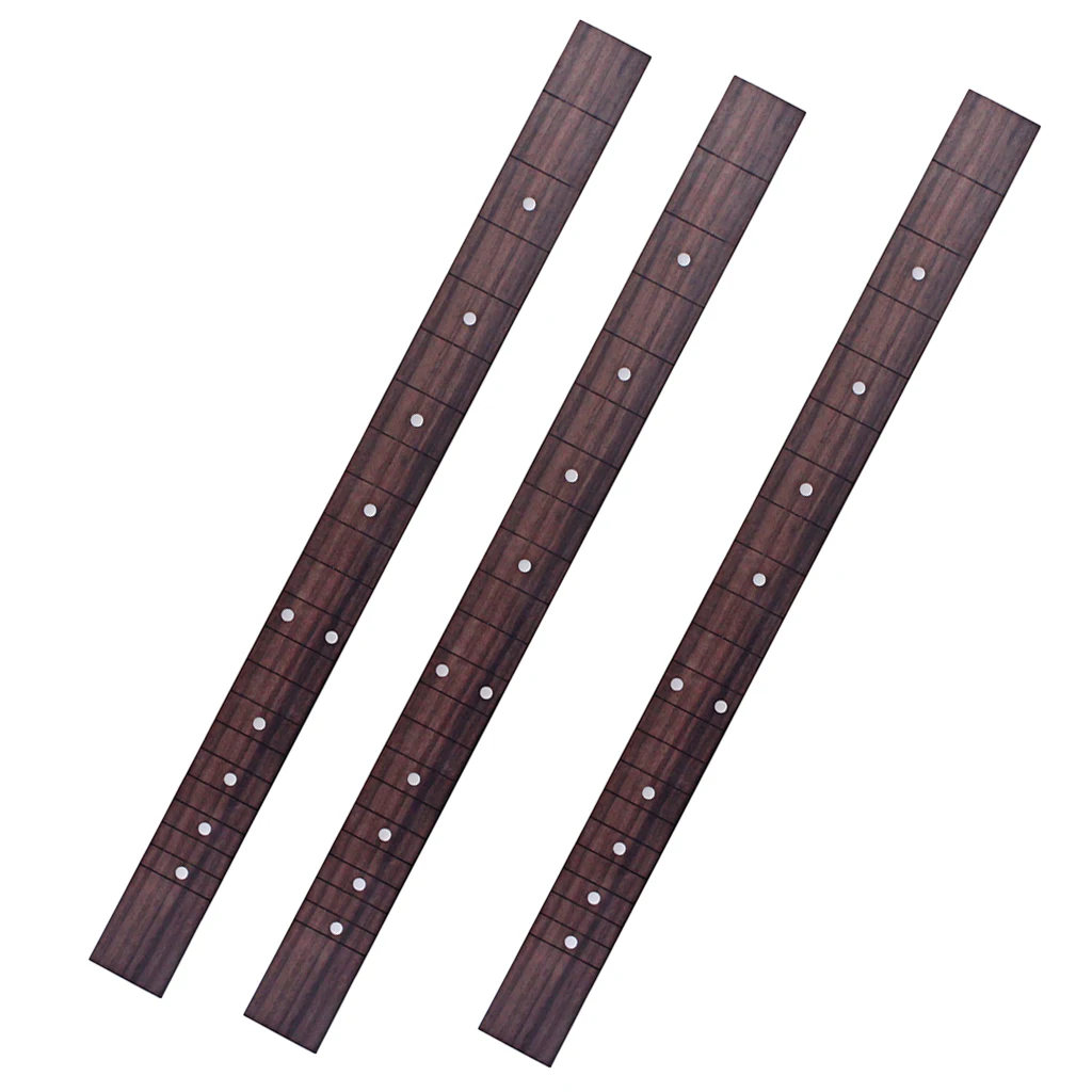 3 Pieces Rosewood 21 Frets 3 String Cigar Box Guitar Fretboard Fingerboard