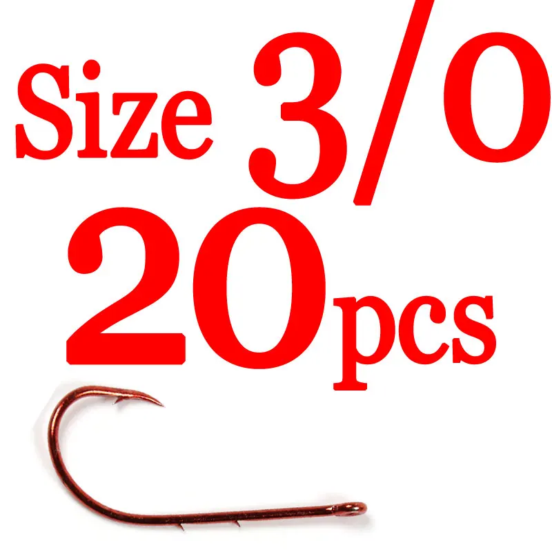 Kunsilane Baitholder Fishing Hooks Assortment - 250pcs Barbed Offset Long Shank Hooks In Red