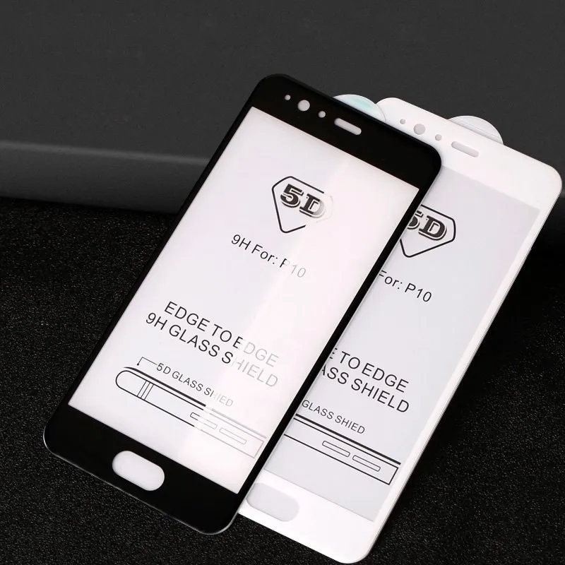 

5D Full Glue Tempered Glass For Huawei P10 P20 Lite P30 Pro P smart Z Mate 20 Pro Protective Glass Screen Protector