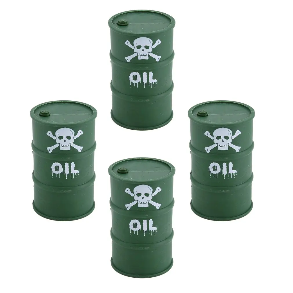

Palstic Oil Drum Fuel Tank Container Simulation Model Car Model Toys Skull Oil Barrel For RC Crawler Car D90 Axial SCX10