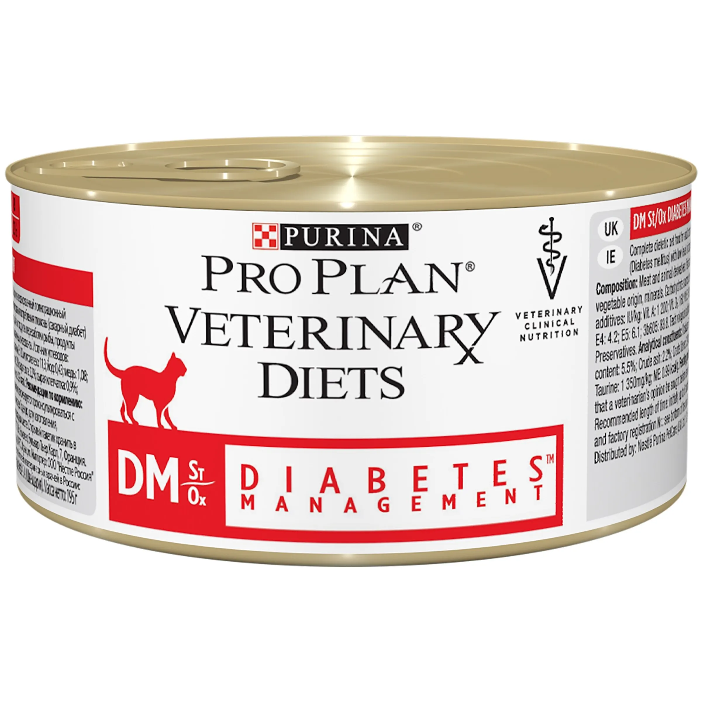 Консервированные продукты Pro Plan ветеринарные диеты DM корм для кошек диабета