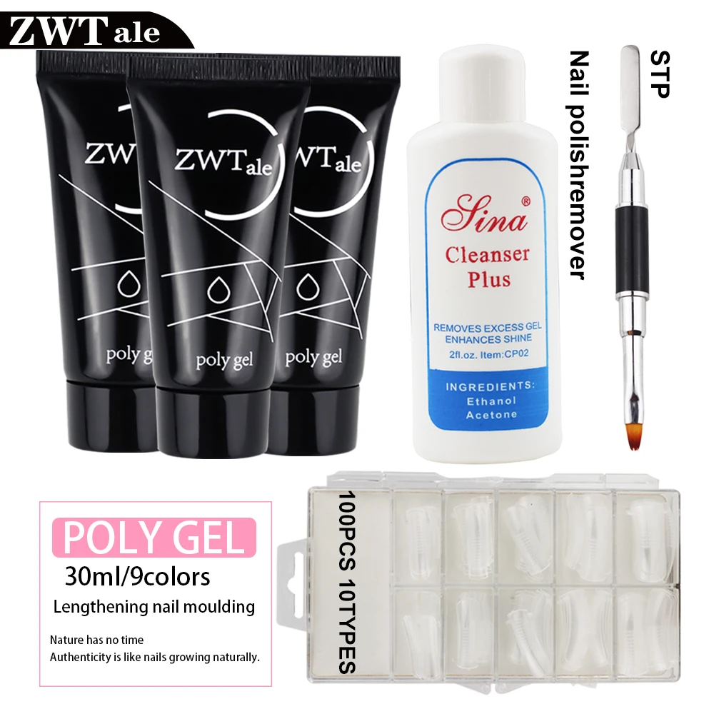 

Poly Gel Set 30ml 9colors Quick Building Gel Nail Polish Nail Gel Varnish Extentions Polygel