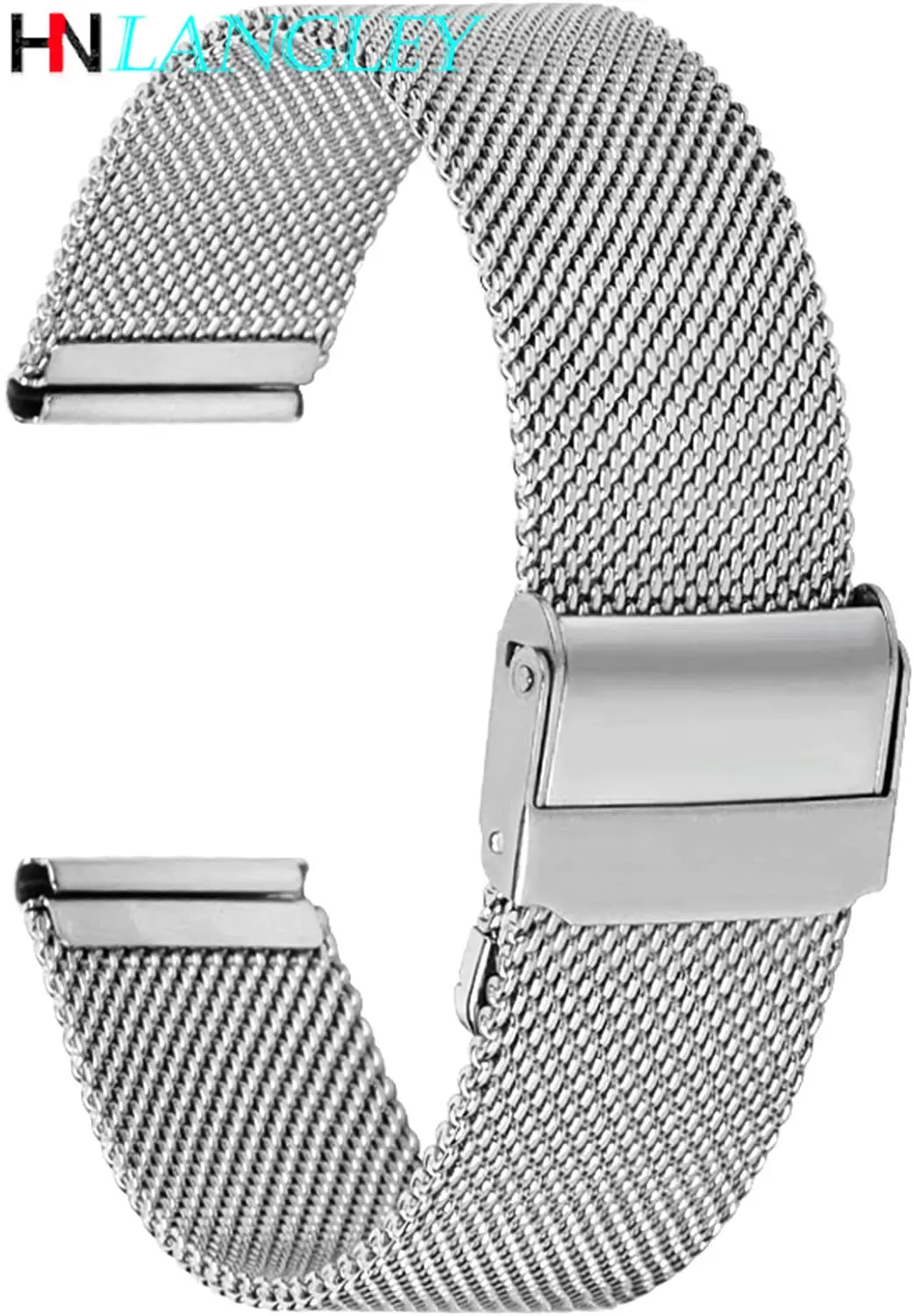 Correa De Acero Inoxidable Magnética Para Reloj | Ancho 18mm, 20mm, 22mm | Liberación Rápida | Compatible Con Huawei, Garmin, Samsung, Fossil Y Más