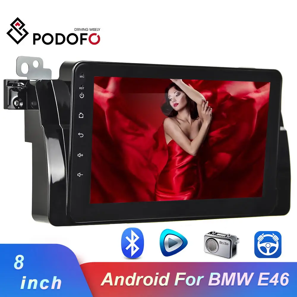 Автомагнитола Podofo 2 Din 8 дюймов Android 1 GPS Wi Fi FM Bluetooth|Мультимедиаплеер для авто| |