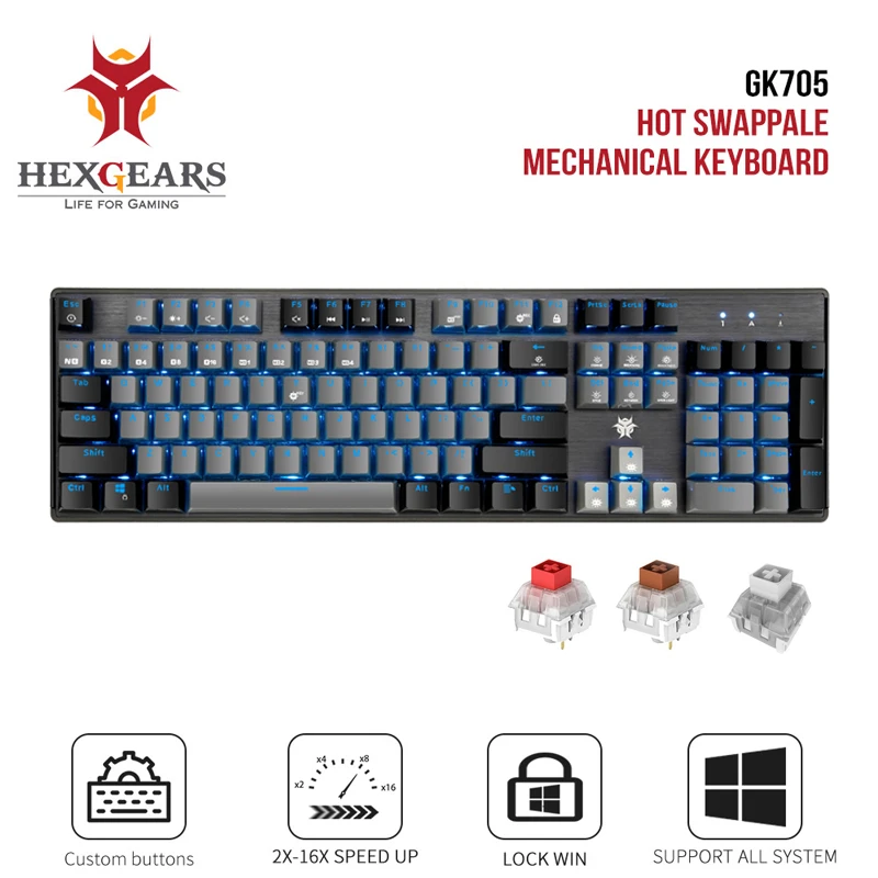 Hexgears Gk715 Kailh ボックススイッチゲーム Lol キーボード防水ホットスワップ 104 キーキーボードピンクゲーミングメカニカル キーボード Keyboards Aliexpress