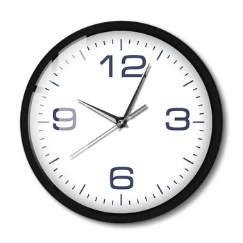 

Big Number Wall Clock For Living Room Modern Design Home Decor Wall Clock with LED Light Sound Activated Smart Lighting Clock