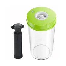 Вакуумный контейнер для продуктов для вакуумного упаковщика большой емкости кухонные банки круглой формы вакуумная канистра 2200 мл