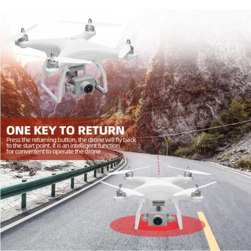 Двойной gps Дроны с камерой HD 5G WiFi FPV Дрон бесщеточный двигатель траектория полета Гравитация датчик gps Смарт следование Радиоуправляемый Дрон X1